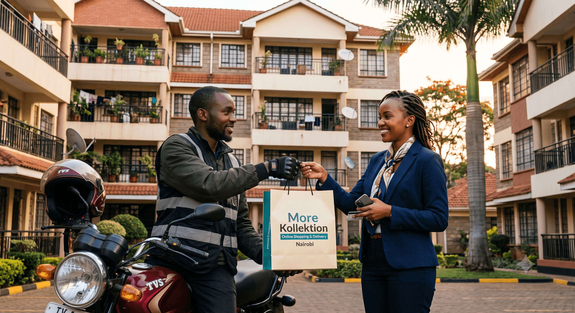 How More Kollektion Doorstep Delivery Works: Pay Rider via M-Pesa Upon Arrival