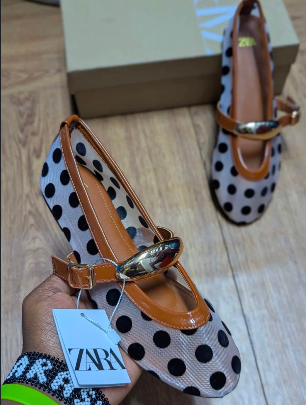ZARA POLKADOT BALLET FLATS photo 1