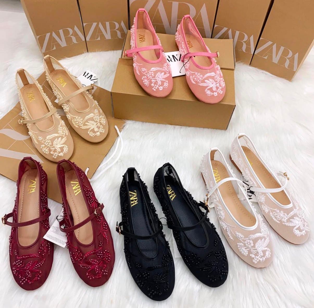 Zara Beaded Ballerina (BIG FITTING) photo 1